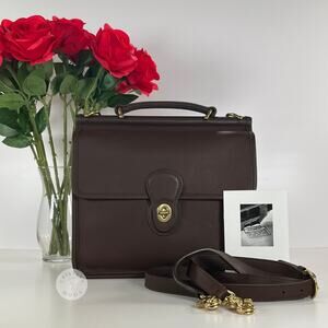 Vintage Coach Willis Bag 9927 Mahogany Brown 2001